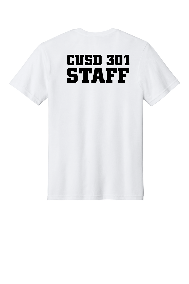 Tuscola CUSD 301 Staff shirt - White - back
