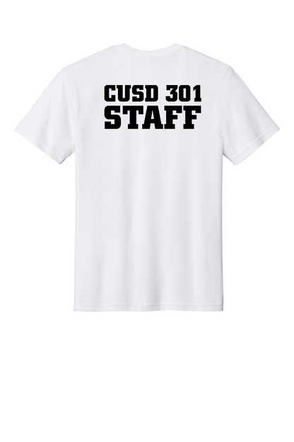 Tuscola CUSD 301 Staff shirt - White - back