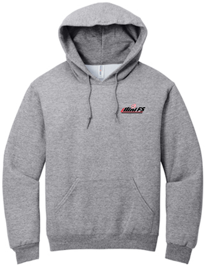 Illini FS - Horizontal - Jerzees NuBlend Mens Pullover Hooded Sweatshirt - 996M