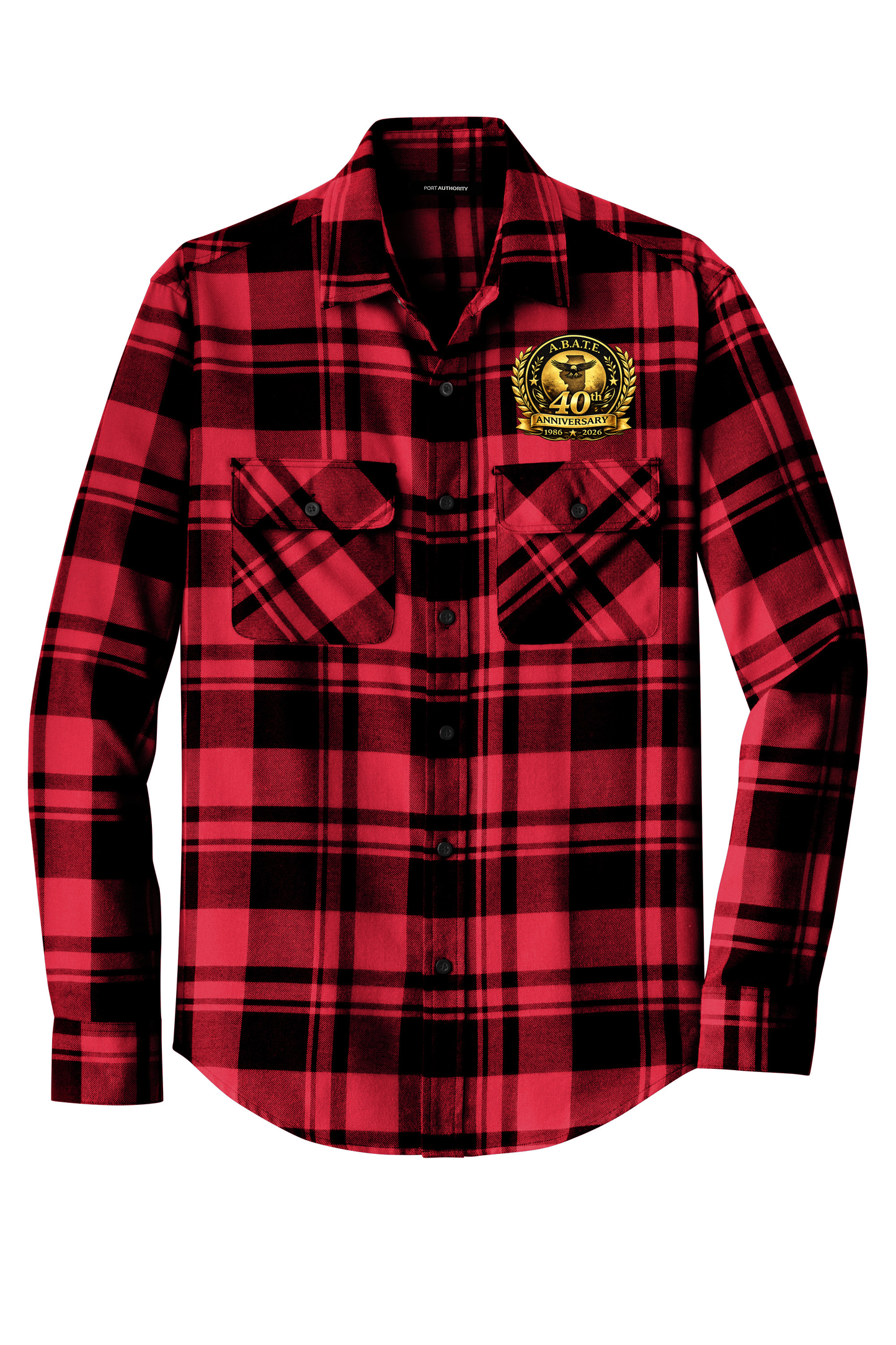 Abate - 40th Anniversary - Long Sleeve Flannel - Port Authority W668