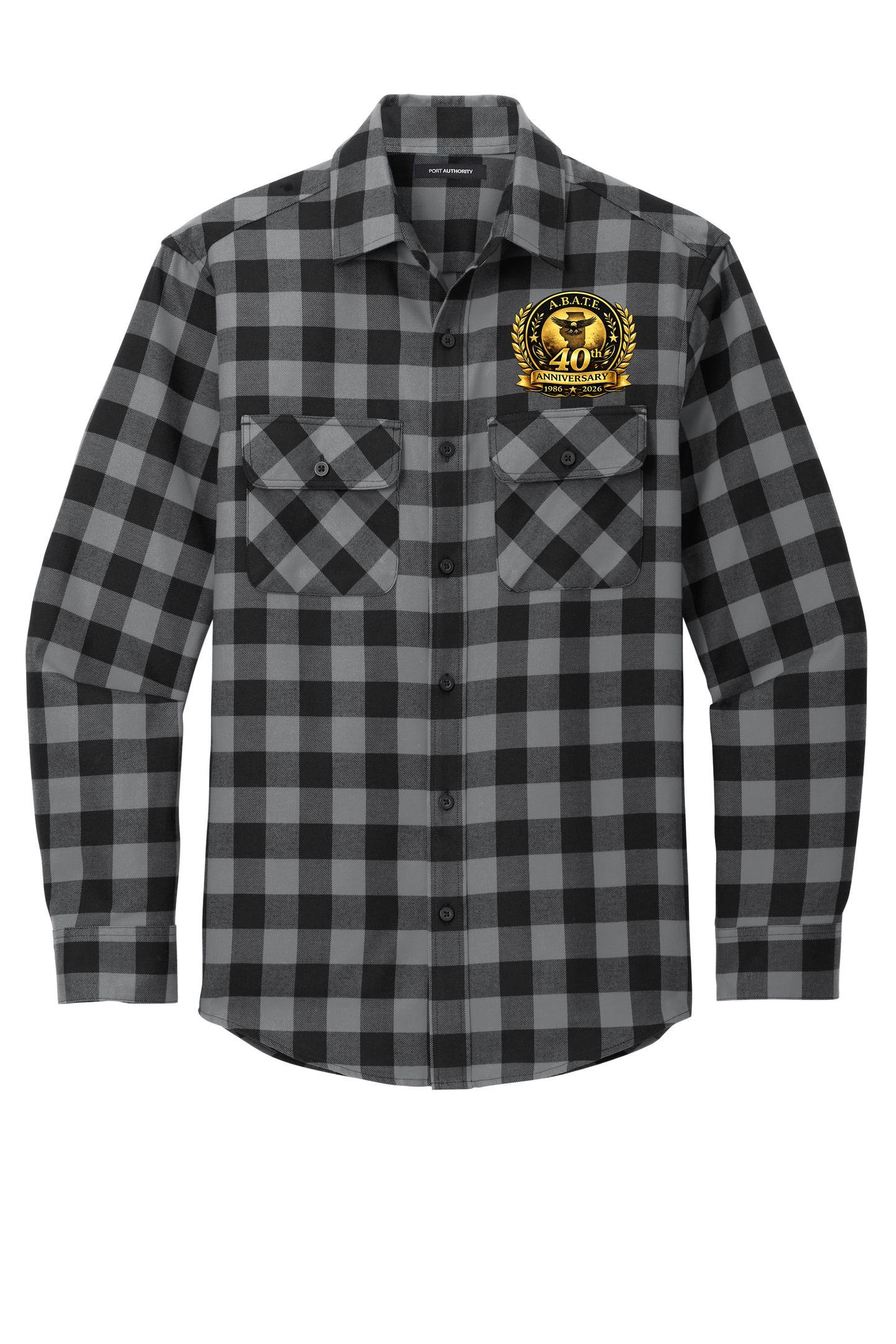 Abate - 40th Anniversary - Long Sleeve Flannel - Port Authority W668