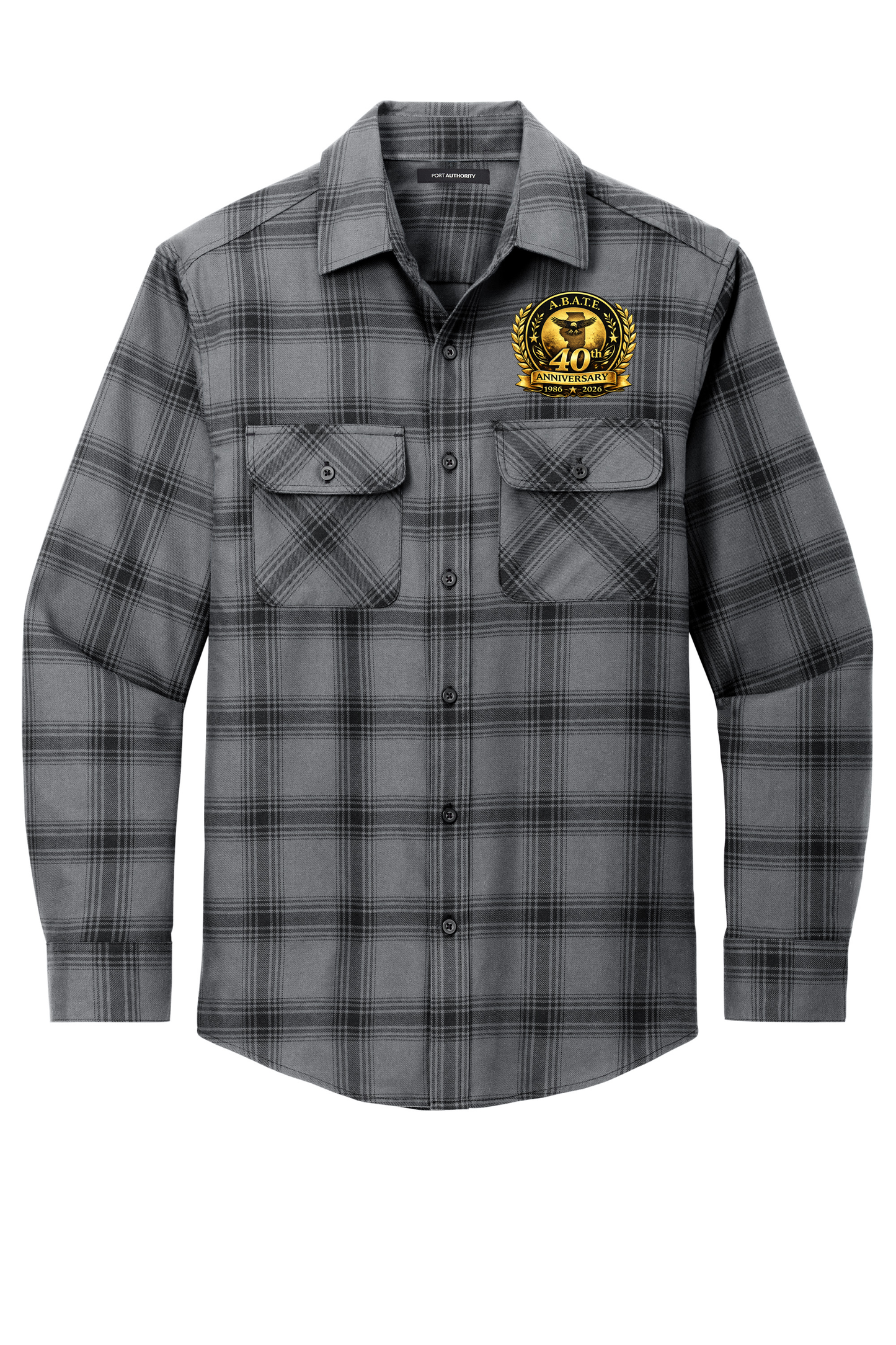 Abate - 40th Anniversary - Long Sleeve Flannel - Port Authority W668