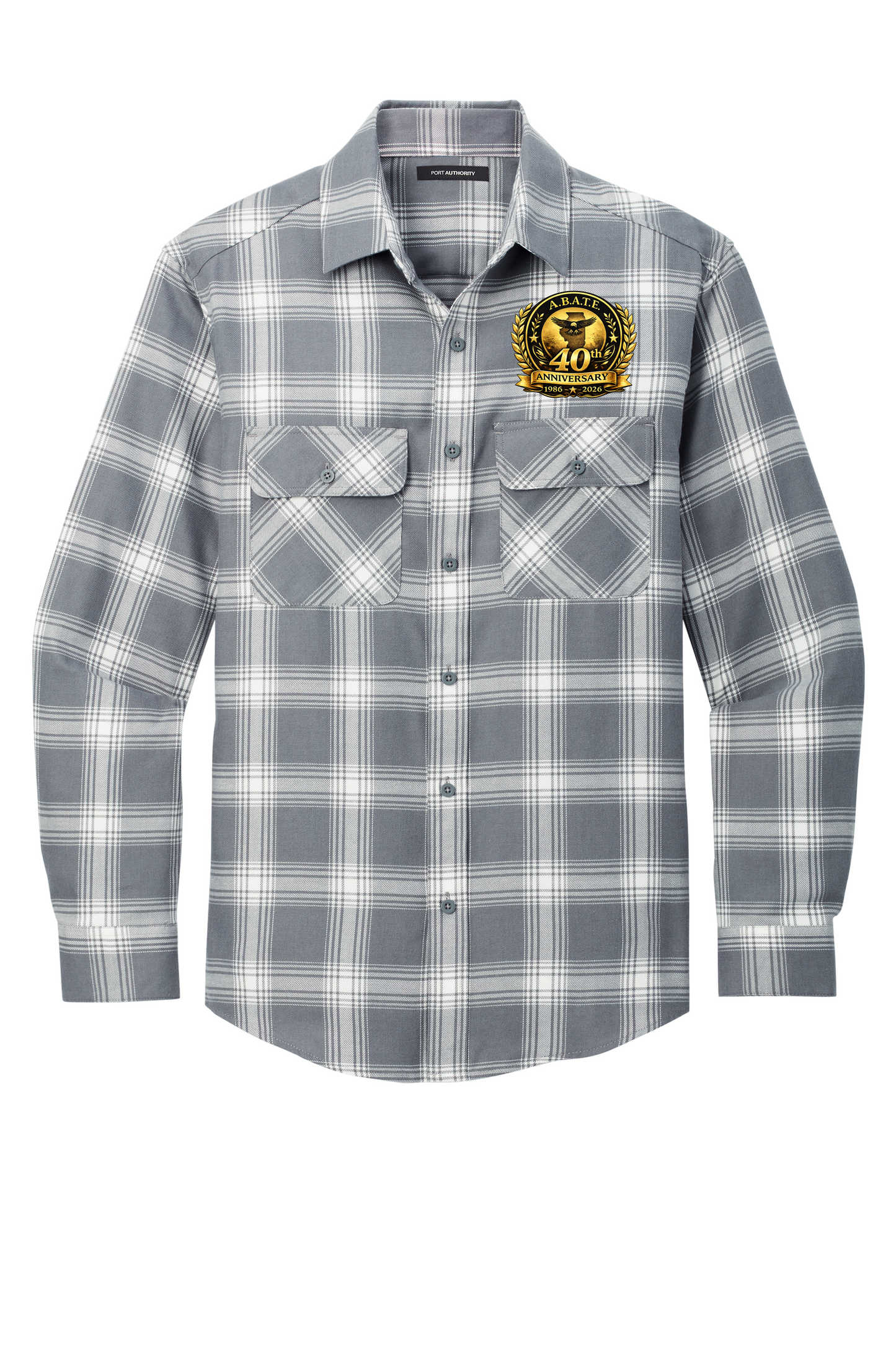 Abate - 40th Anniversary - Long Sleeve Flannel - Port Authority W668