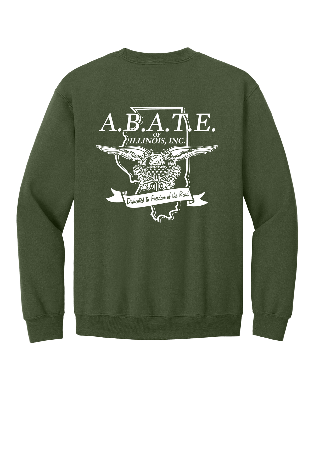 Abate - Abate of illinois - Design 01 - Crewneck Sweatshirt - Gildan 18000