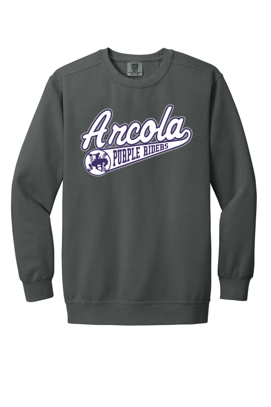 Arcola - Baseball - Design 1 - Crewneck Sweatshirt - Comfort Color 1566