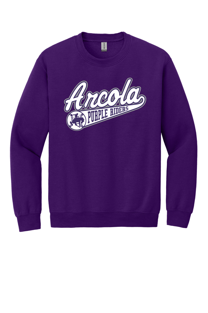 Arcola - Baseball - Design 1 - Crewneck Sweatshirt - Gildan 18000