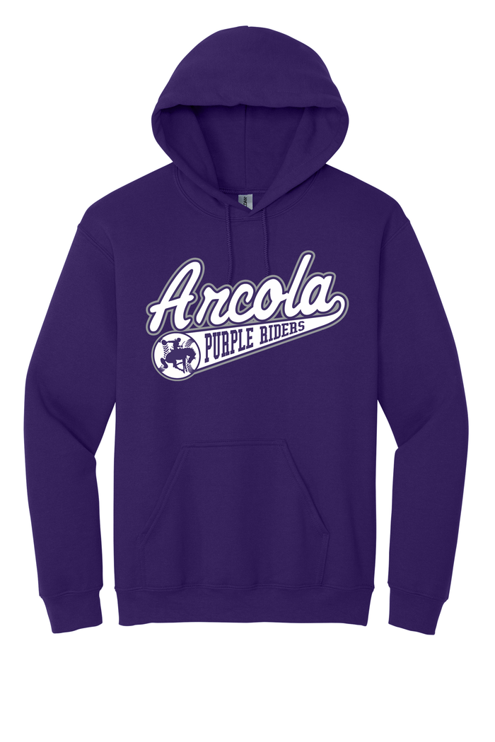 Arcola - Baseball - Design 1 - Hooded Sweatshirt - Gildan 18500