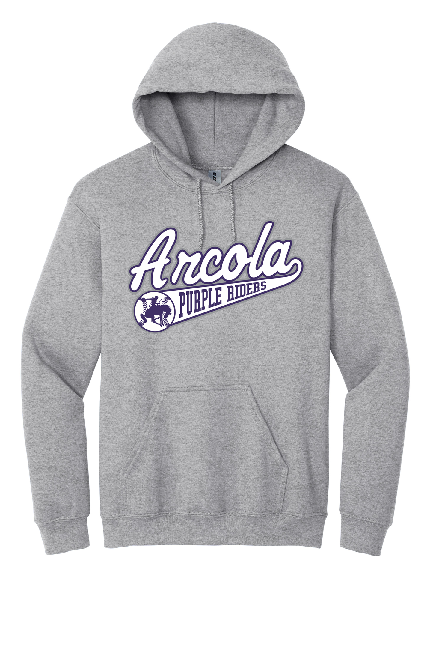 Arcola - Baseball - Design 1 - Hooded Sweatshirt - Gildan 18500