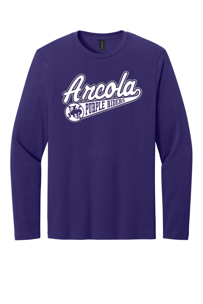 Arcola - Baseball - Design 1 - Long Sleeve T - Gildan 64400