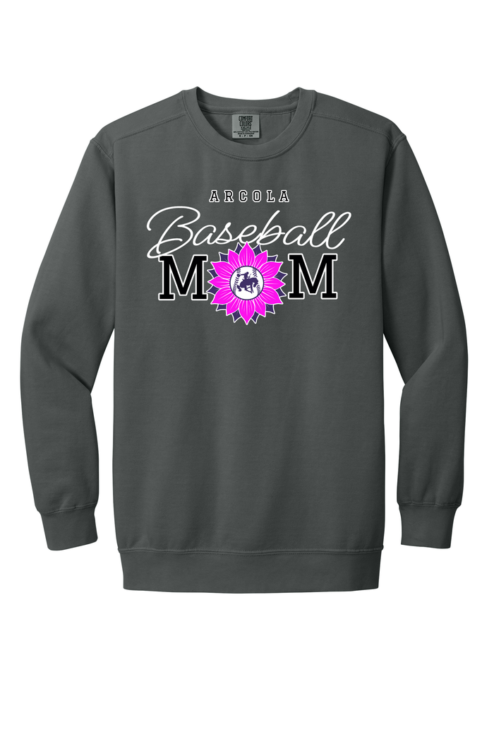 Arcola - Baseball - Design 2 - Crewneck Sweatshirt - Comfort Color 1566