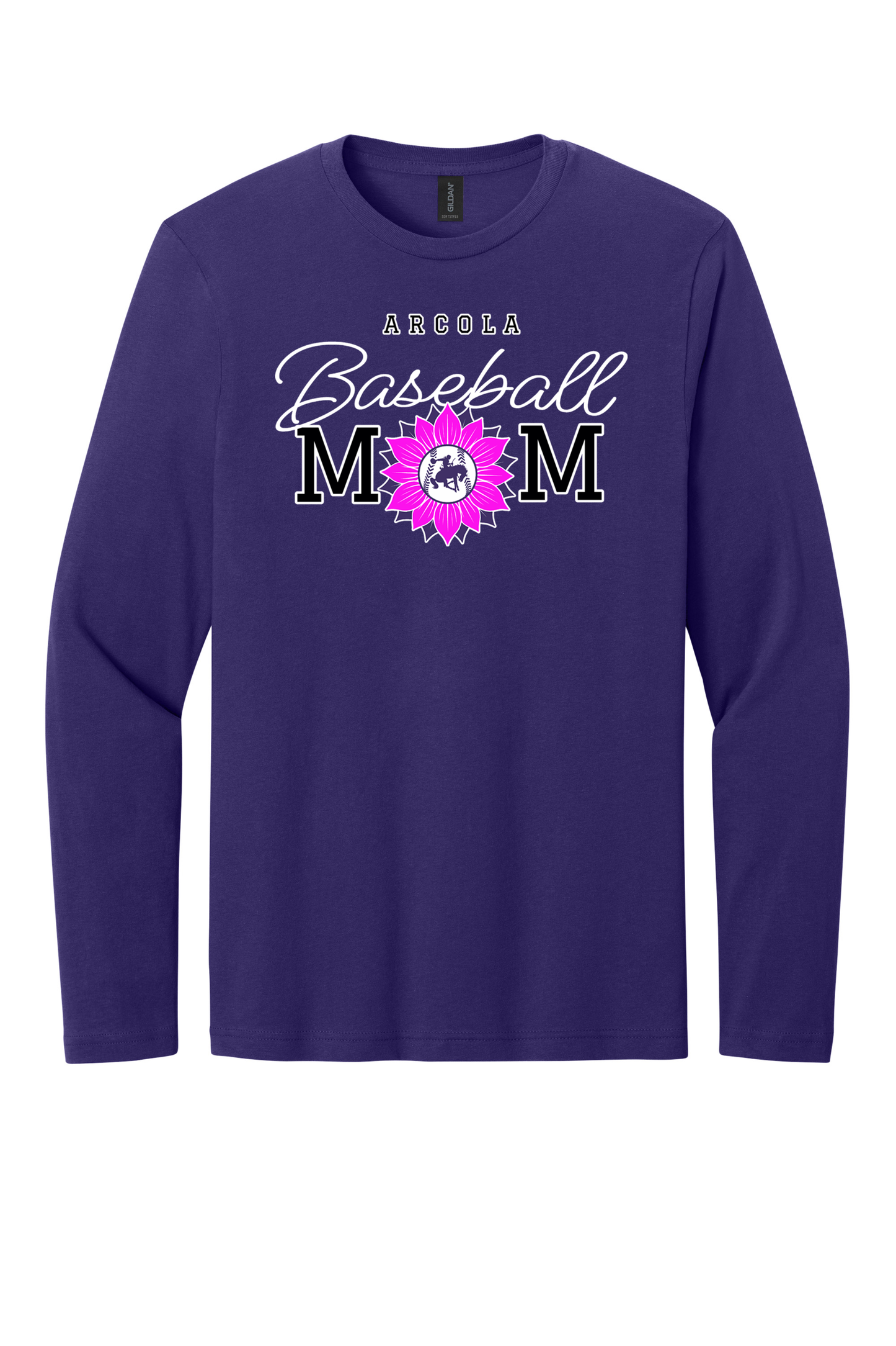 Arcola - Baseball - Design 02 -  Long Sleeve T - Gildan 64400