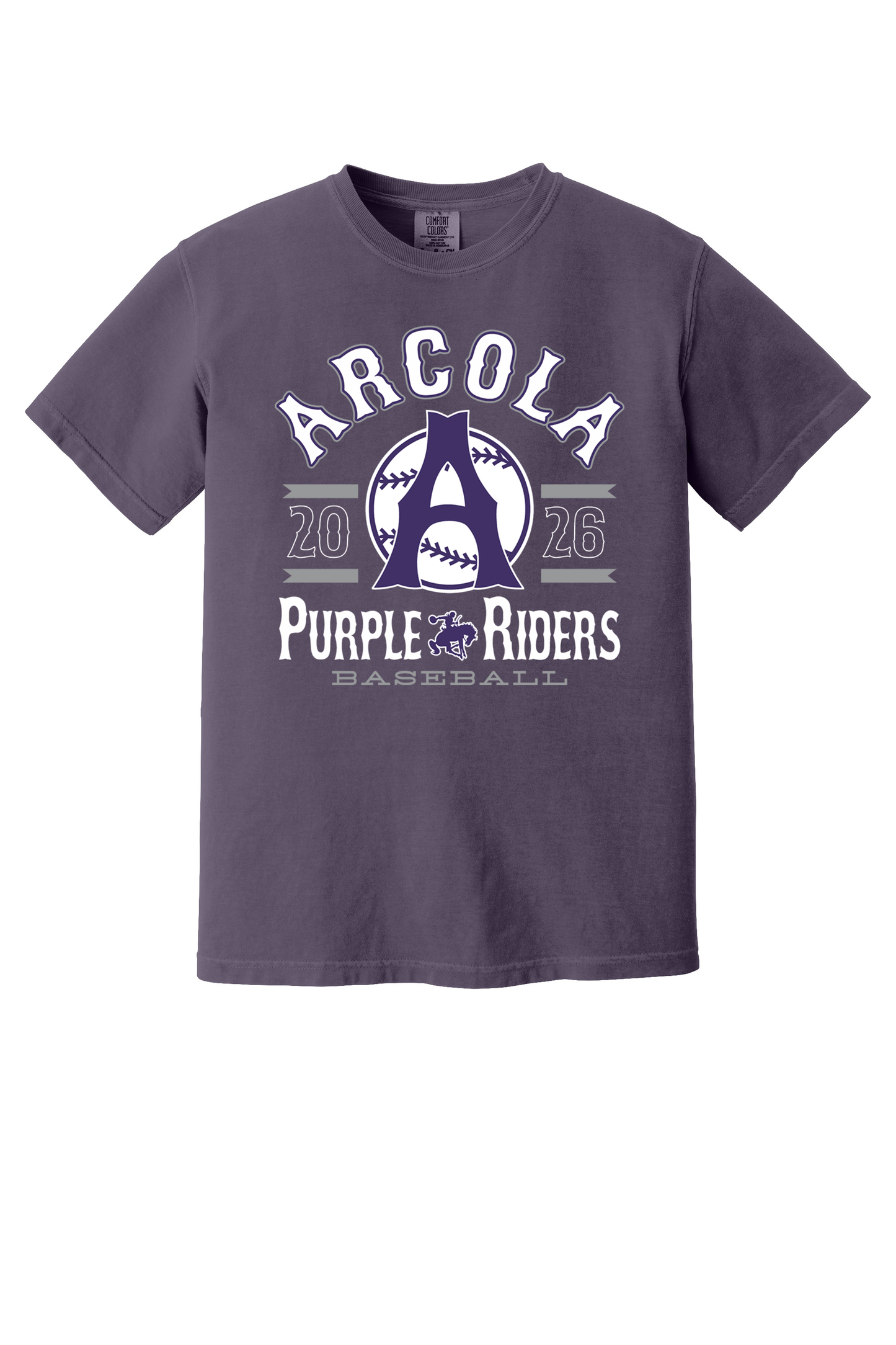 Arcola - Baseball - Design 4 - T-shirt - Comfort Color 1717