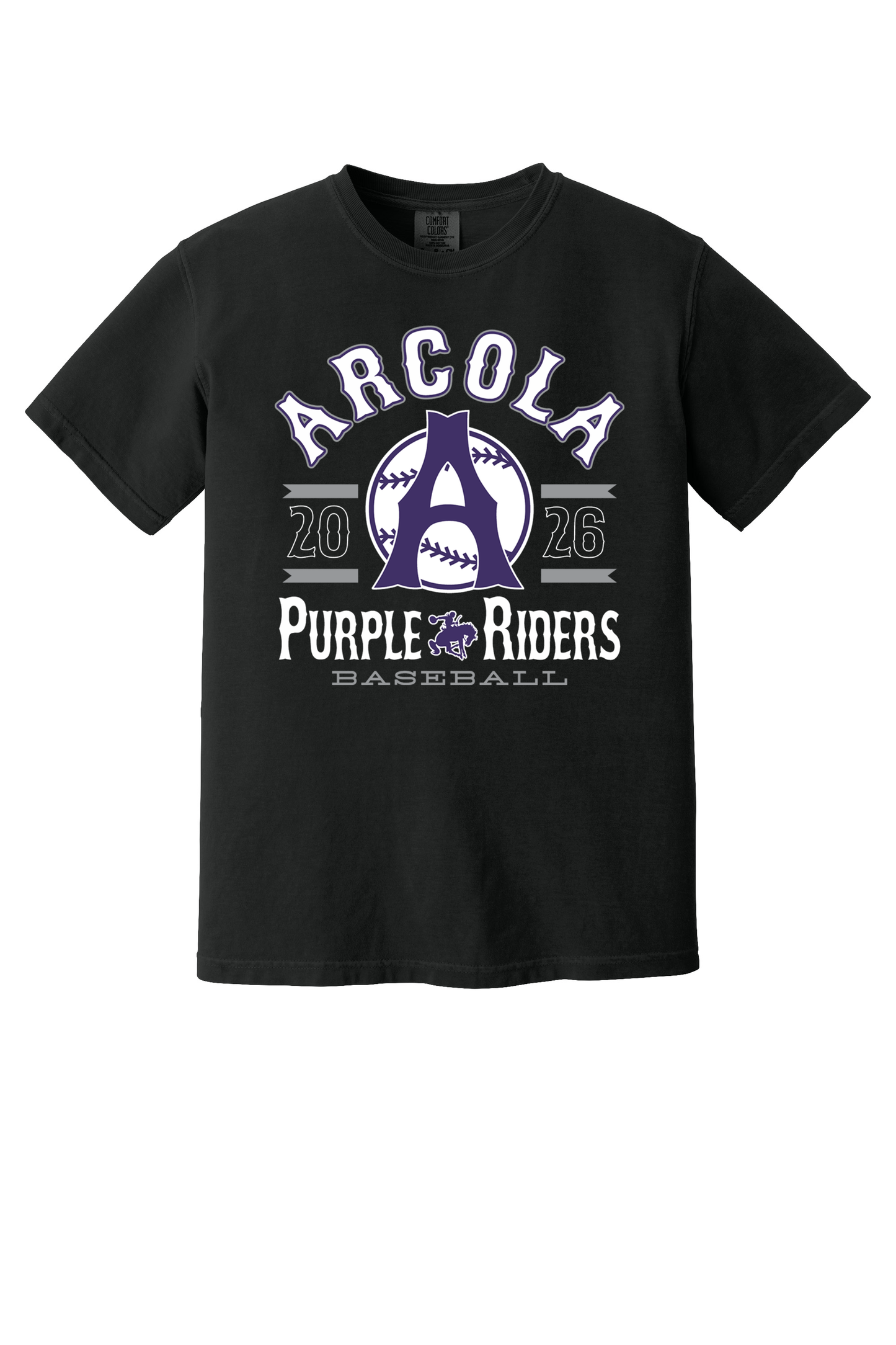 Arcola - Baseball - Design 4 - T-shirt - Comfort Color 1717