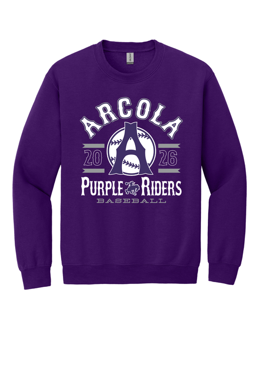 Arcola - Baseball - Design 4 - Crewneck Sweatshirt - Gildan 18000