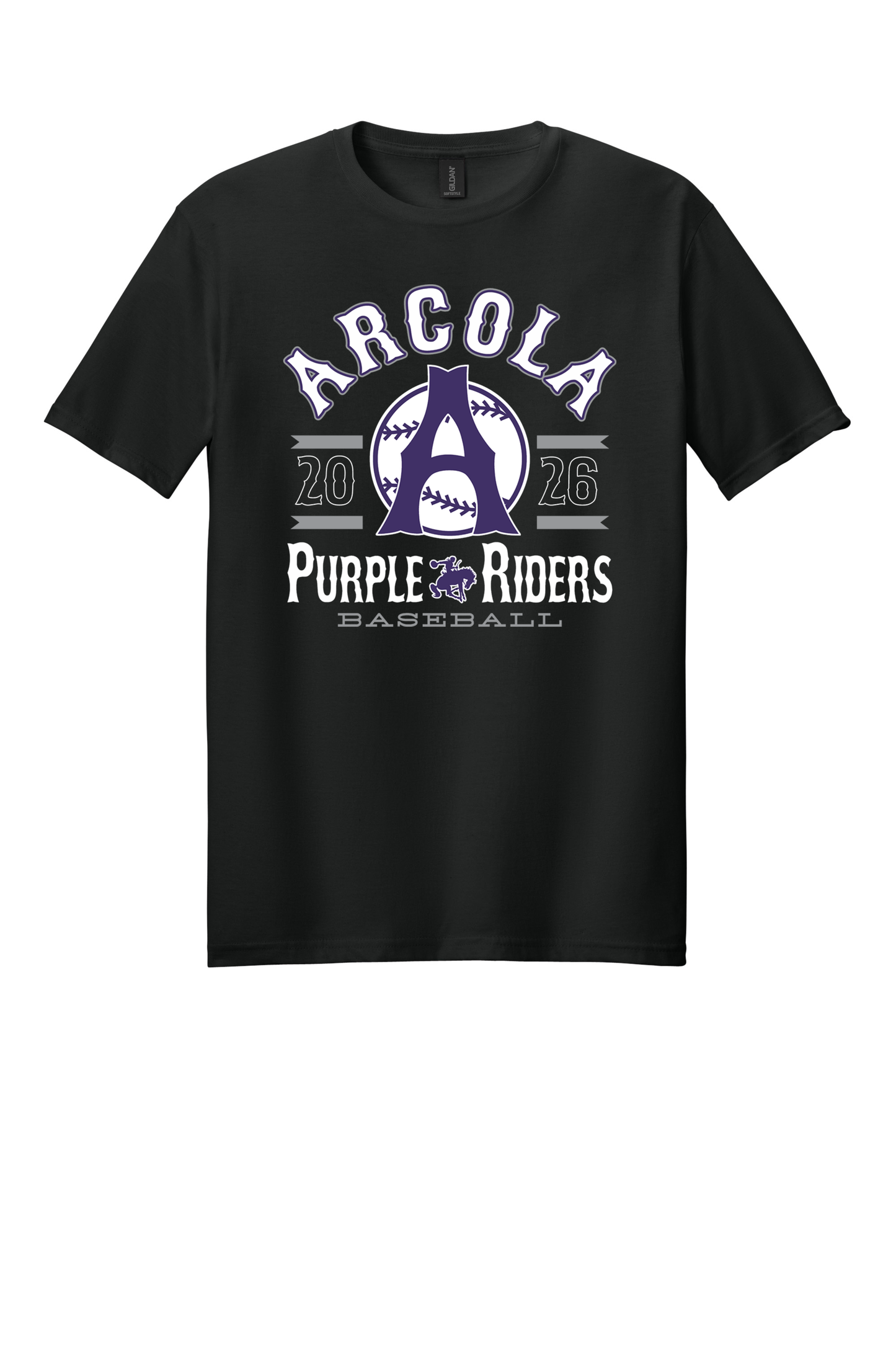 Arcola - Baseball - Design 4 - T-shirt - Gildan 64000