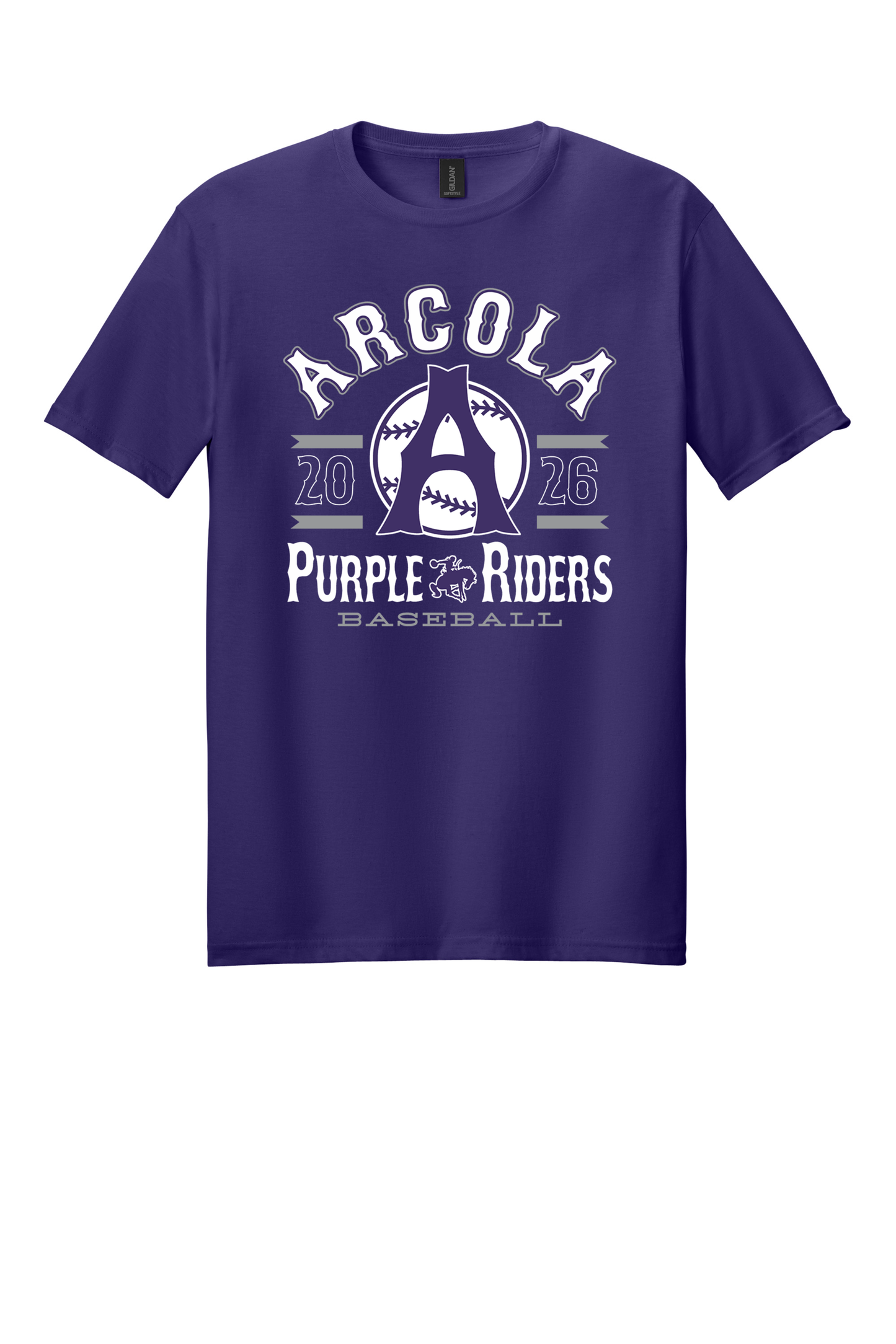 Arcola - Baseball - Design 4 - T-shirt - Gildan 64000