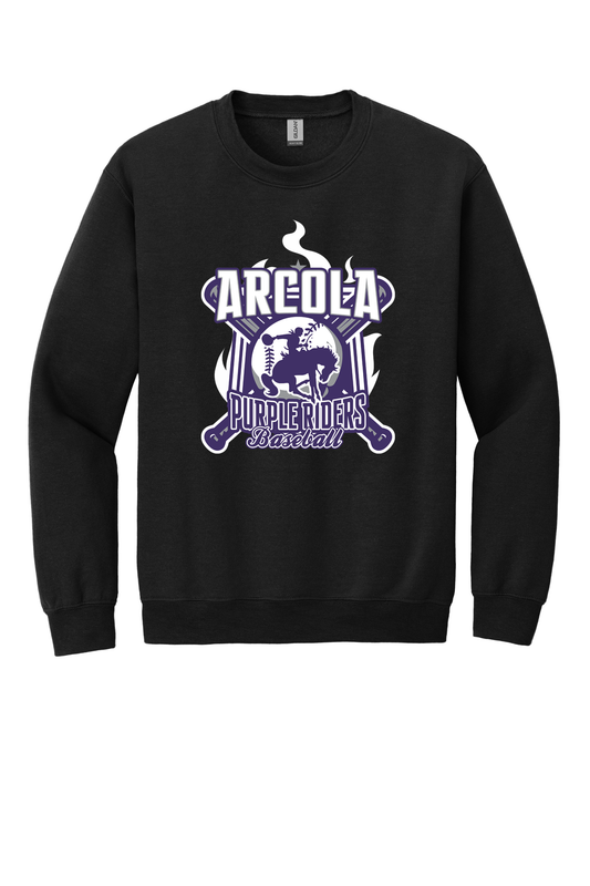 Arcola - Baseball - Design 5 - Crewneck Sweatshirt - Gildan 18000