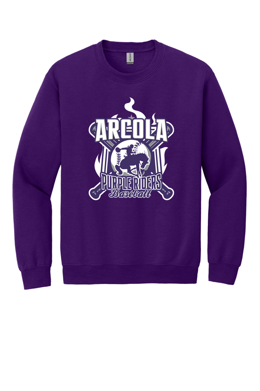Arcola - Baseball - Design 5 - Crewneck Sweatshirt - Gildan 18000