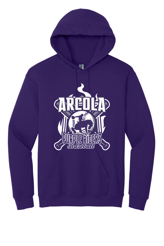 Arcola - Baseball - Design 5 - Hooded Sweatshirt - Gildan 18500