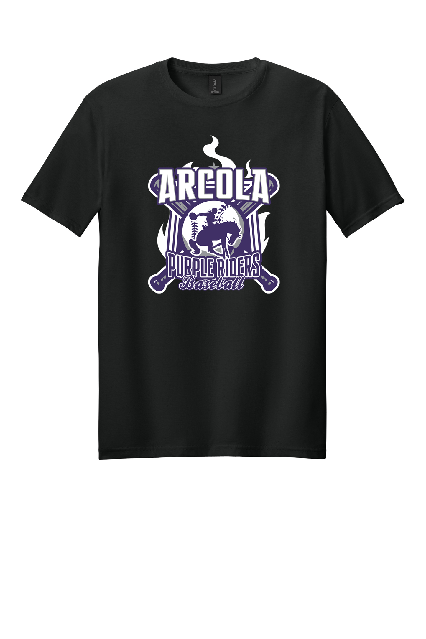 Arcola - Baseball - Design 5 - T-shirt - Gildan 64000