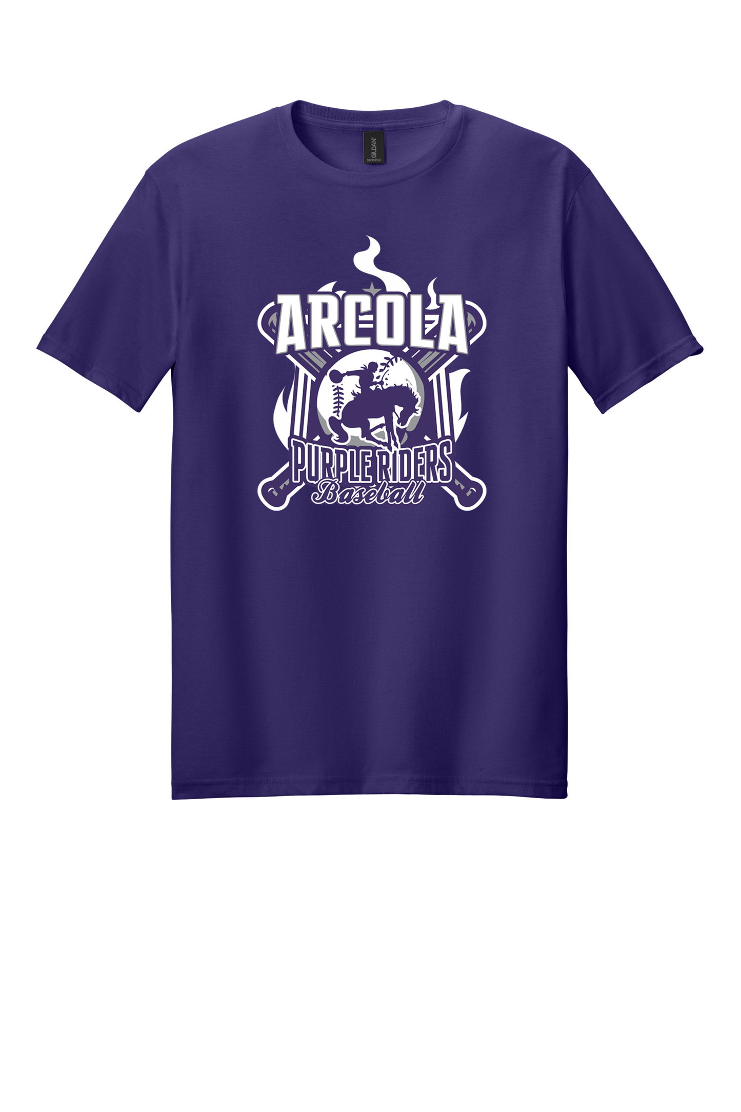 Arcola - Baseball - Design 5 - T-shirt - Gildan 64000