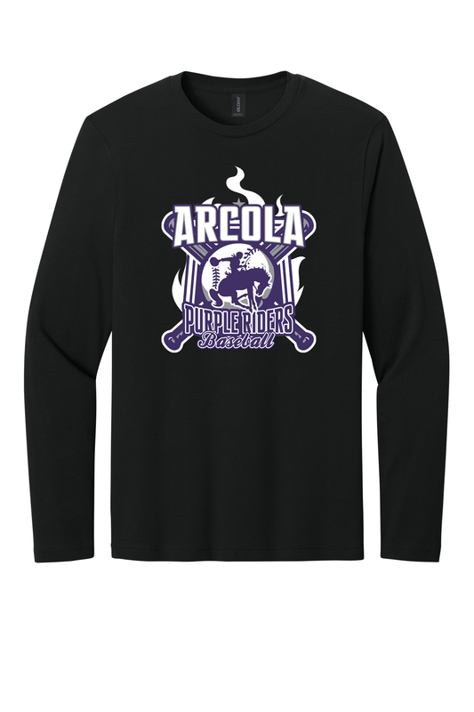 Arcola - Baseball - Design 5 - Long Sleeve T - Gildan 64400