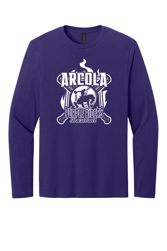 Arcola - Baseball - Design 5 - Long Sleeve T - Gildan 64400