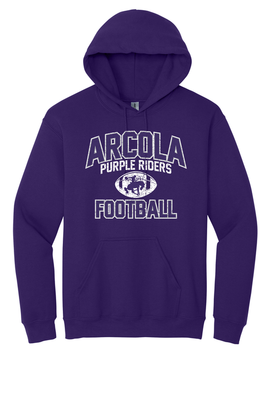 Arcola - Football - Design 1 - Hooded Sweatshirt - Gildan 18500