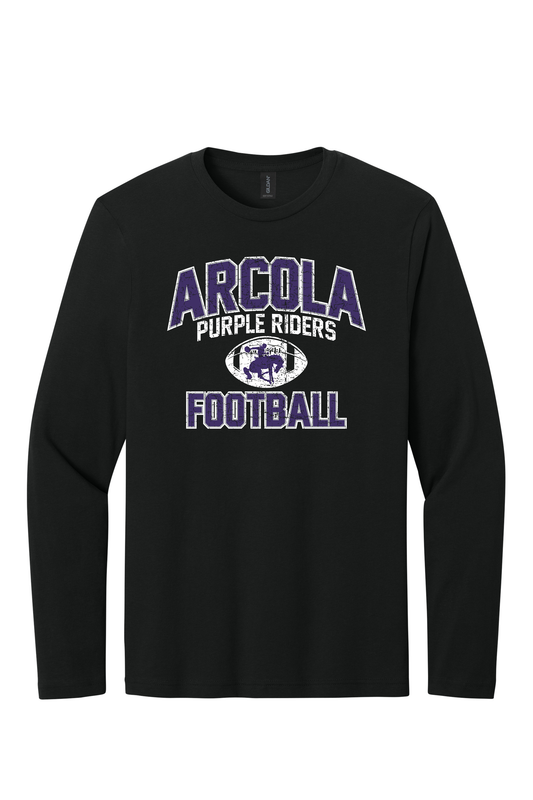 Arcola - Football - Design 1 - Long Sleeve T - Gildan 64400