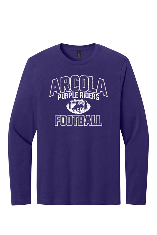 Arcola - Football - Design 1 - Long Sleeve T - Gildan 64400