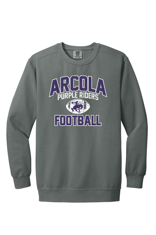 Arcola - Football - Design 1 - Crewneck Sweatshirt - Comfort Color 1566