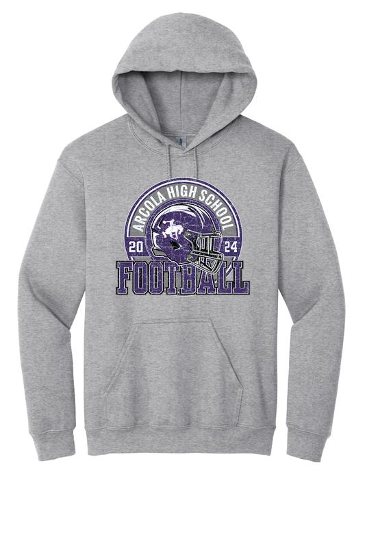 Arcola - Football - Design 2 - Hooded Sweatshirt - Gildan 18500