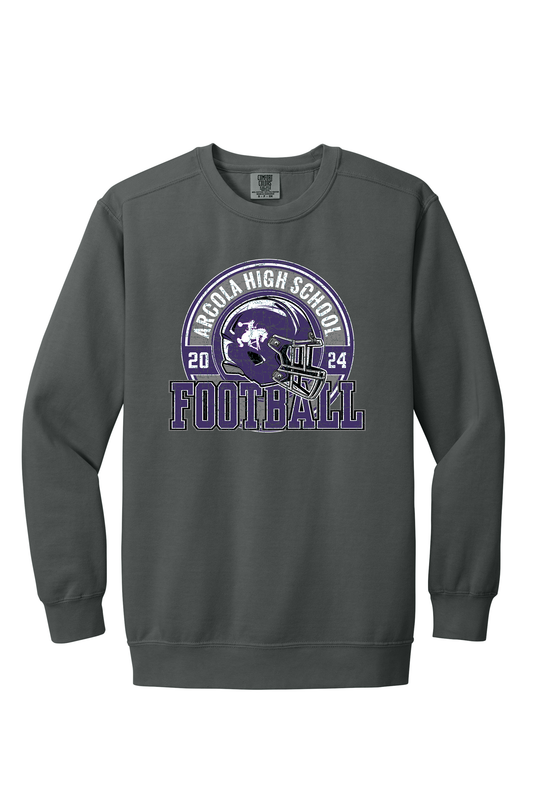 Arcola - Football - Design 2 - Crewneck Sweatshirt - Comfort Color 1566