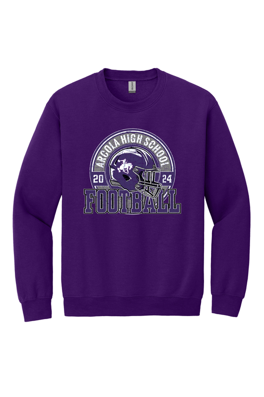 Arcola - Football - Design 2 - Crewneck Sweatshirt - Gildan 18000