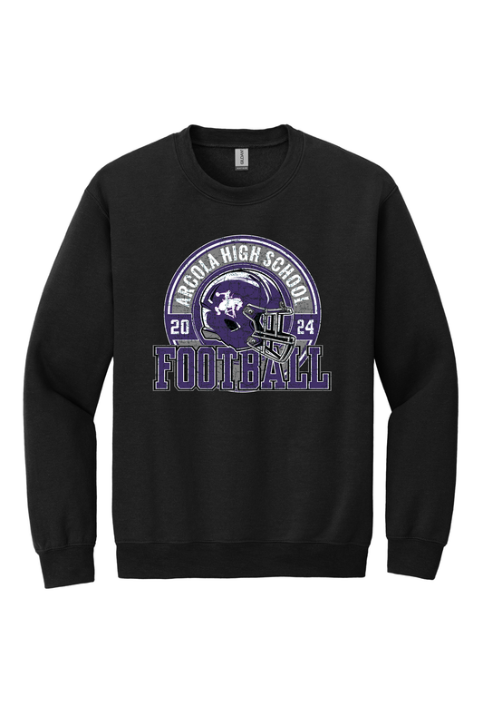 Arcola - Football - Design 2 - Crewneck Sweatshirt - Gildan 18000