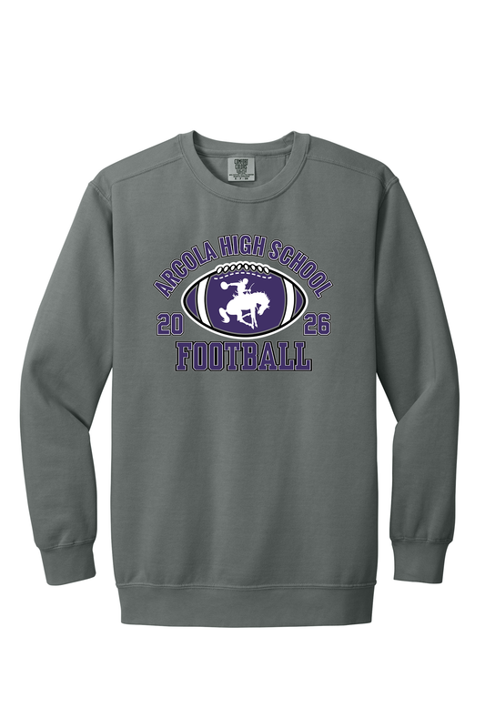 Arcola - Football - Design 3 - Crewneck Sweatshirt - Comfort Color 1566