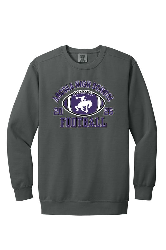 Arcola - Football - Design 3 - Crewneck Sweatshirt - Comfort Color 1566
