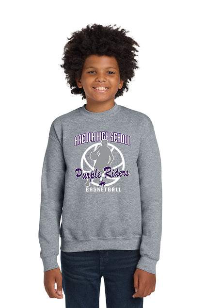 Arcola Basketball 2025 - Youth Gildan Fleece Crewneck - 18000B