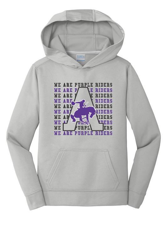 Purple Riders Cheer 2024 - Port & Company Youth Performance Hoodie - PC590YH