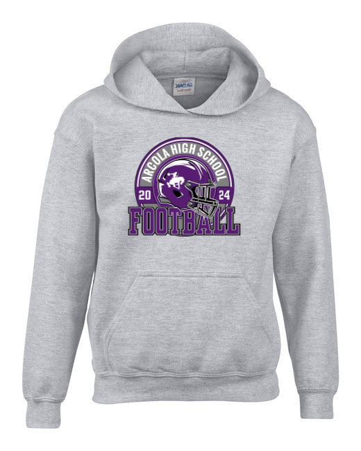 Arcola Football 2024 - Gildan Youth Heavy Blend Hooded Sweatshirt - G185b