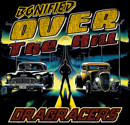 Over The Hill Drag Racers - Hanes Beefy T-shirt - 5180