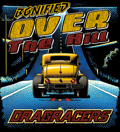 Over The Hill Drag Racers - Hanes Beefy T-shirt - 5180