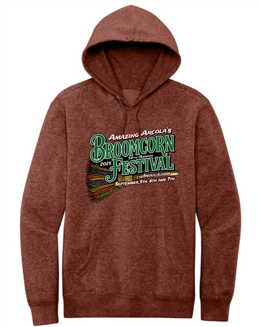 Broomcorn Festival 2025 - VIT Fleece Hoodie - Heathered Russet - DT6100