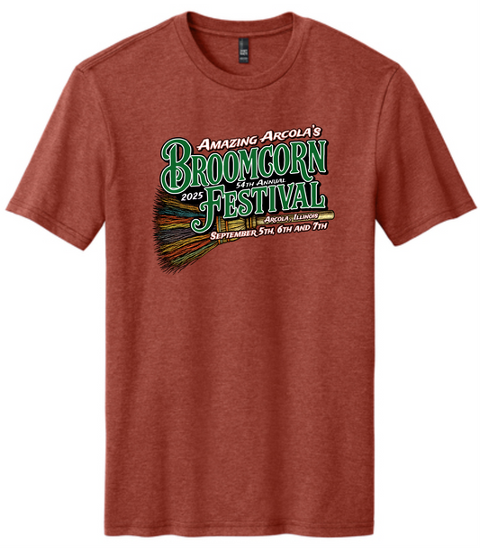 Broomcorn Festival 2025 - T-shirt - Heathered Russet - DM108