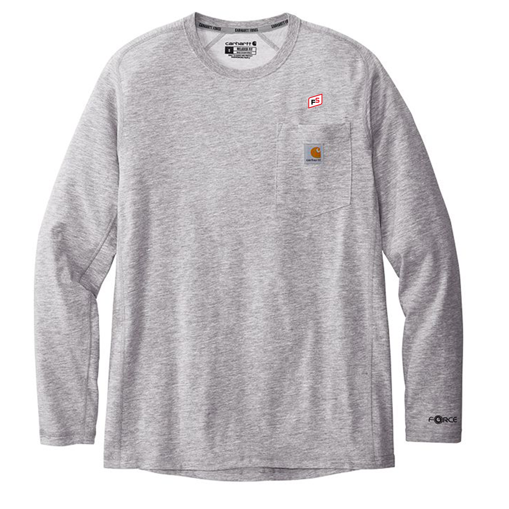 Illini FS - Square - Carhartt Force Long Sleeve Pocket T-shirt - CT104617