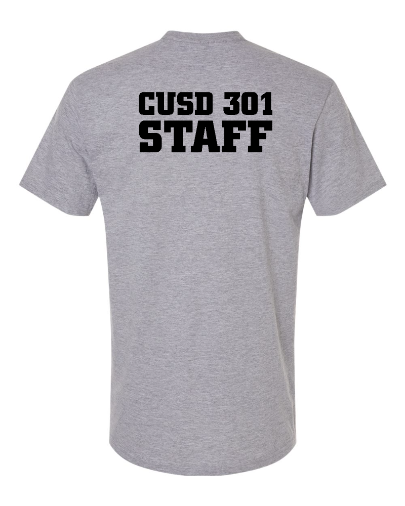 Tuscola CUSD 301 Staff shirt - Sport Grey - back