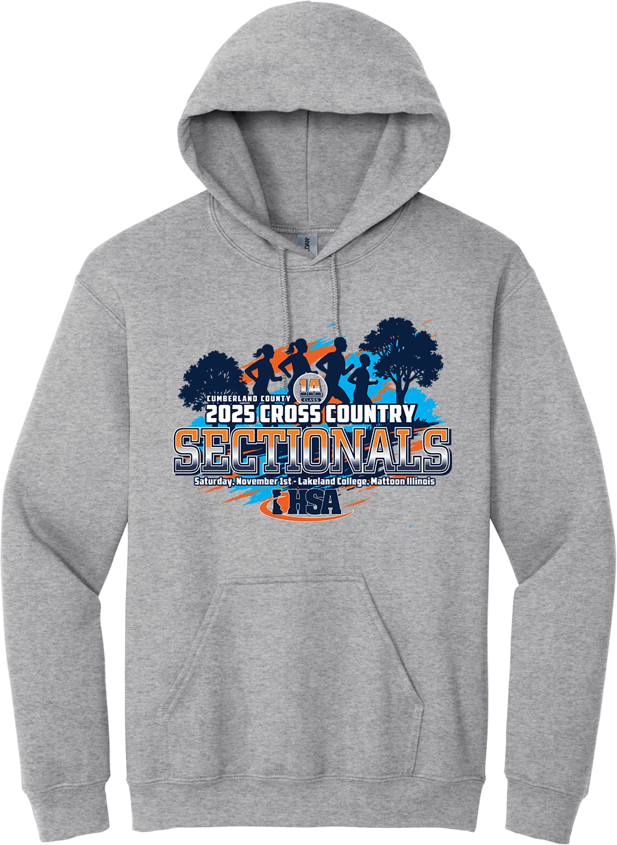 1A - IHSA Cross Country Sectionals - Hooded Sweatshirt - 18500