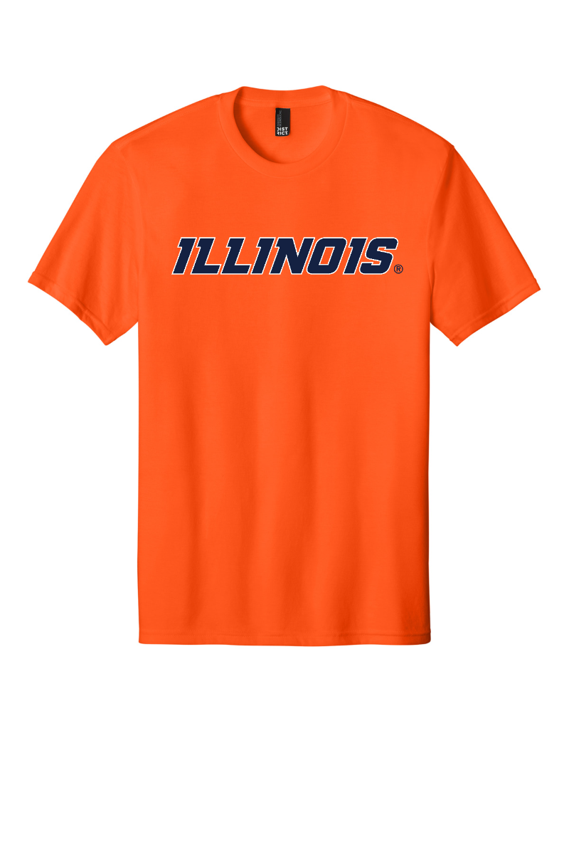Fighting Illini - Illinois Wordmark - DM108 S. Orange