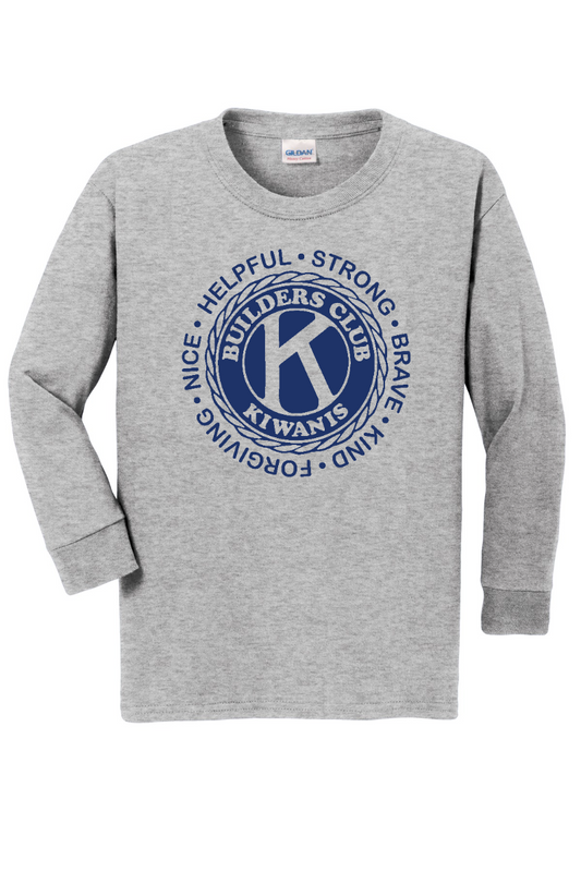 Kiwanis Builders Club - Youth Heavy Cotton Long Sleeve T-shirt - G540b