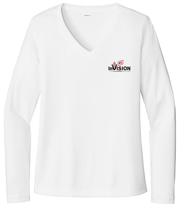 Illini FS - Invision - Sport-Tek Ladies Long Sleeve PosiCharge Competitor V-Neck Tee - LST353LS